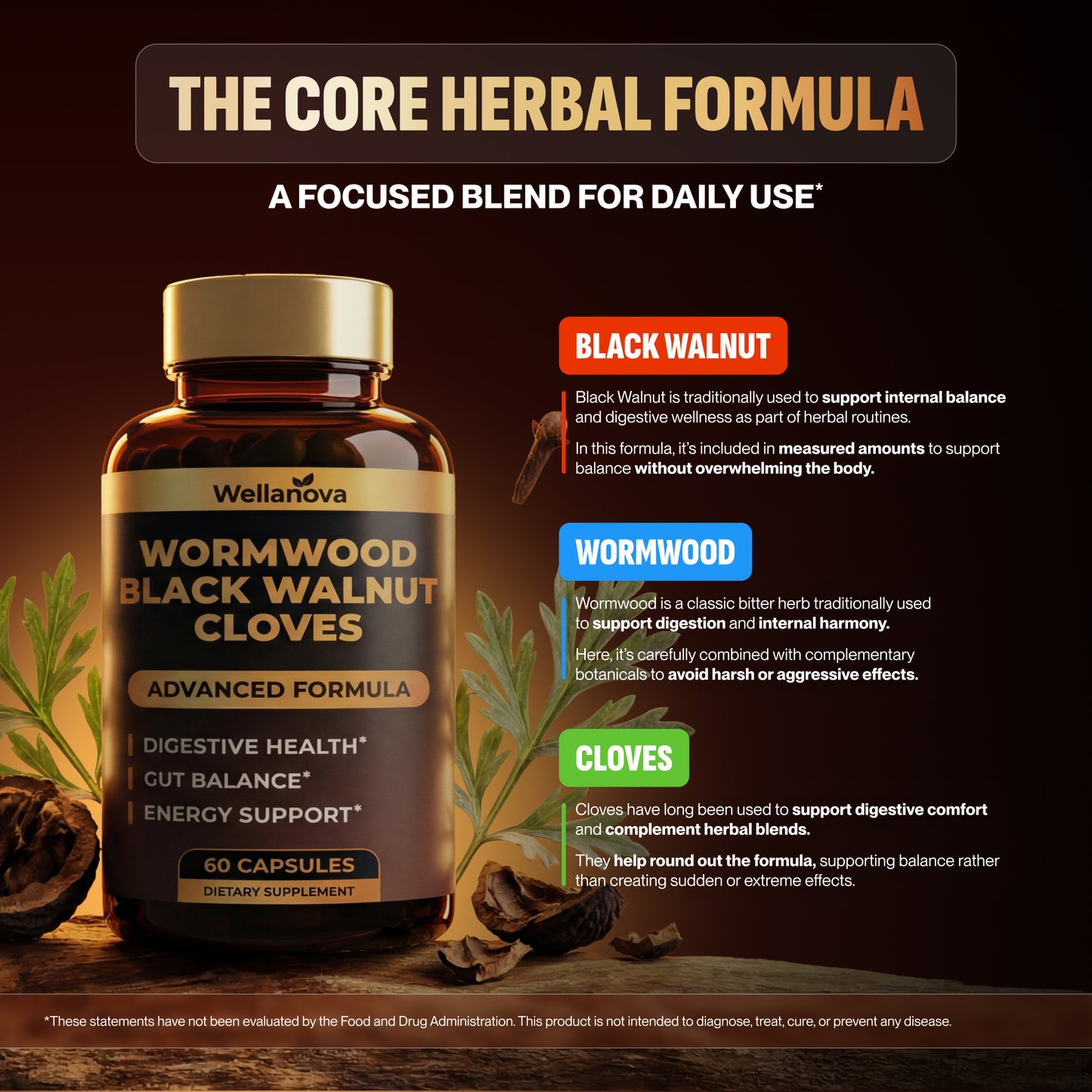 Wellanova wormwood capsules