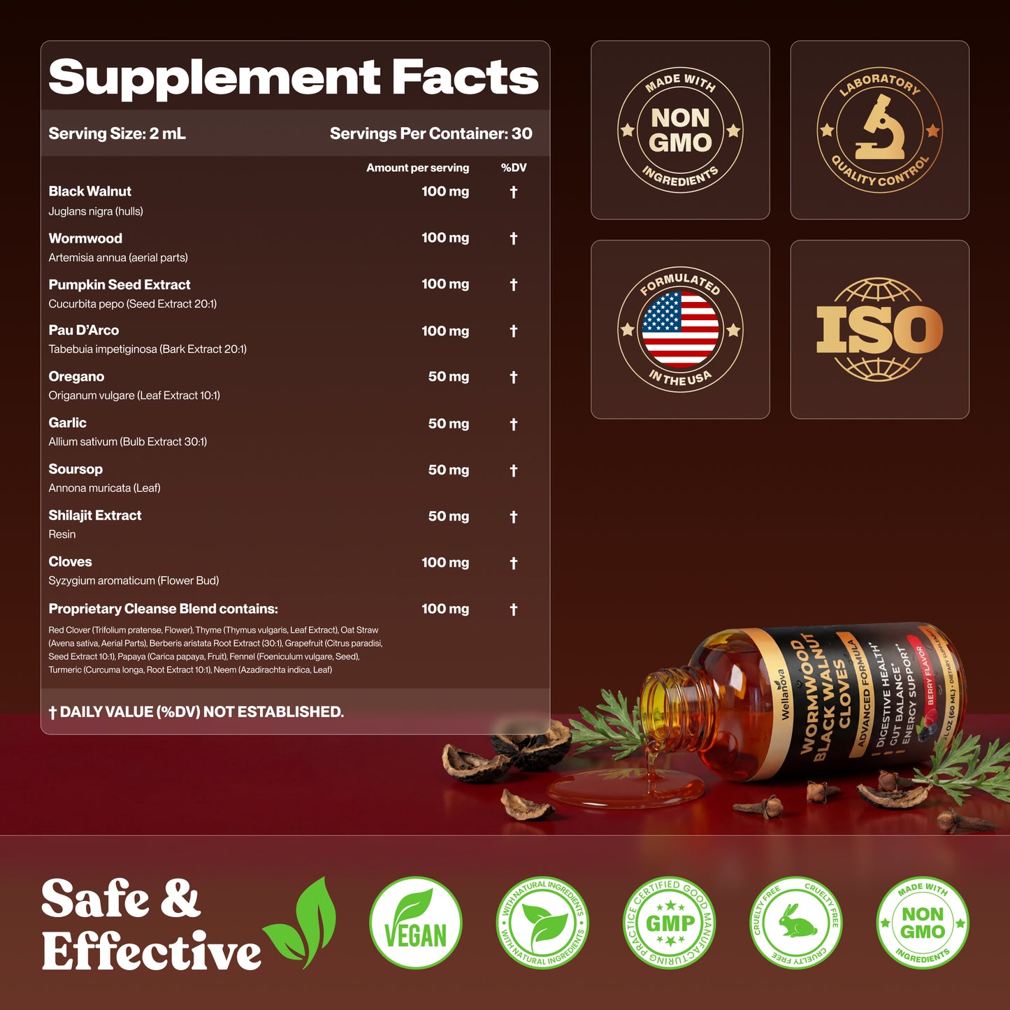 Wellanova wormwood drops