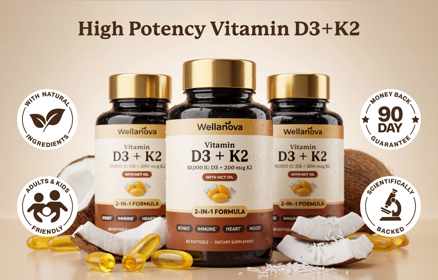 Vitamin D3+K2